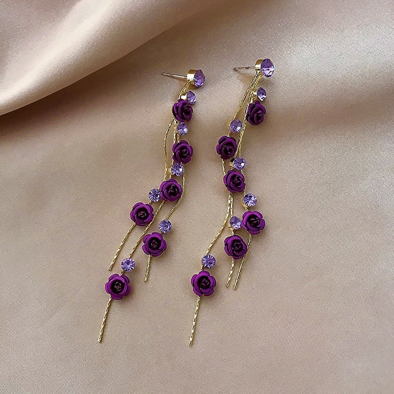 Rose Cascade Earrings