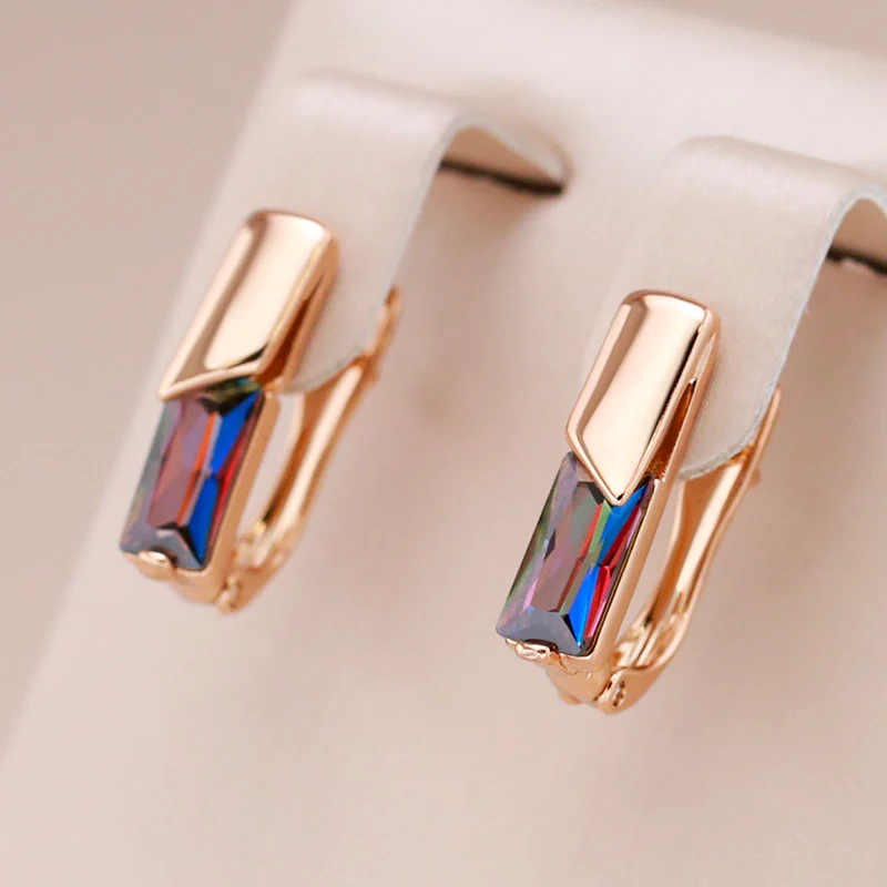 Elegant Colorful Crystal Earrings