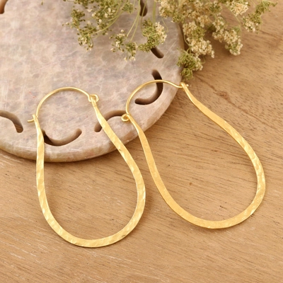 Vintage Gold Hoop Earrings